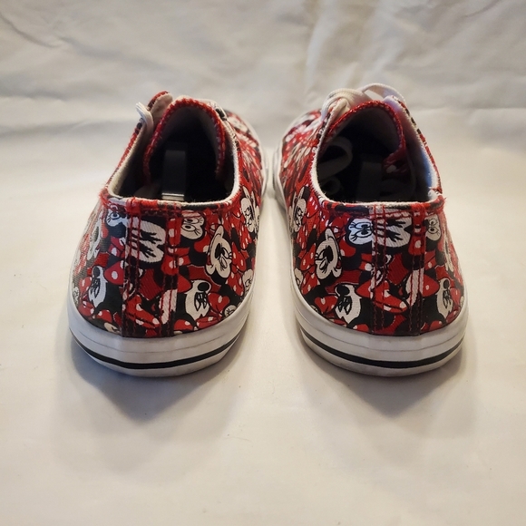 Disney Minnie Mouse Shoes Women Size 10 Fashion Red Minnie Pattern Casual Flats - Picture 4 of 9